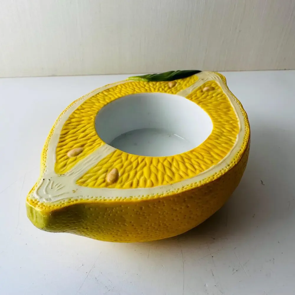 Partylite Lemon Summer Fest Tea Light Candle Holder - Picture 1 of 10